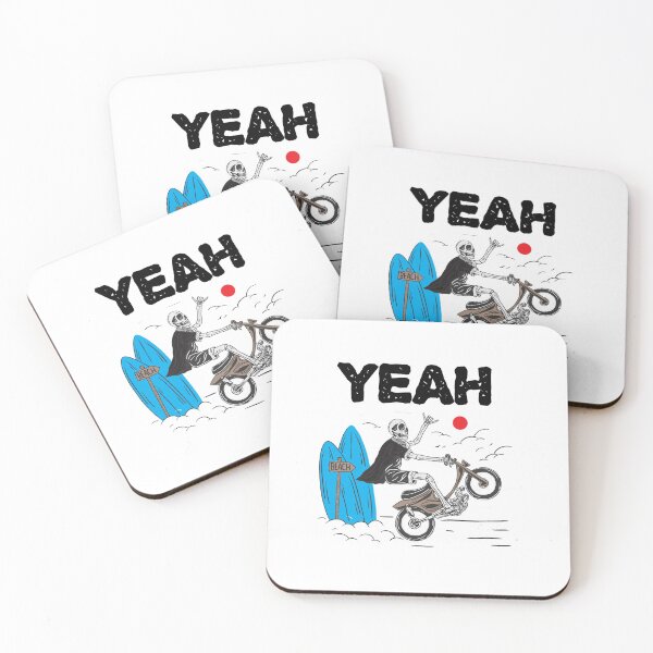 Item preview, YEAH SKULL SURF MOTORCYCLE DESIGN  designed and sold by Picspot.