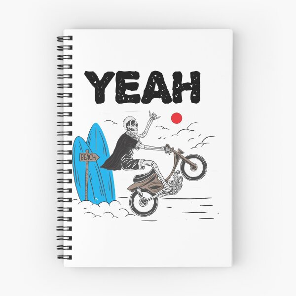 Item preview, YEAH SKULL SURF MOTORCYCLE DESIGN  designed and sold by Picspot.