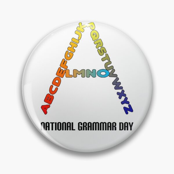 Item preview, Happy National Grammar Day designed and sold by ZamuDesign.