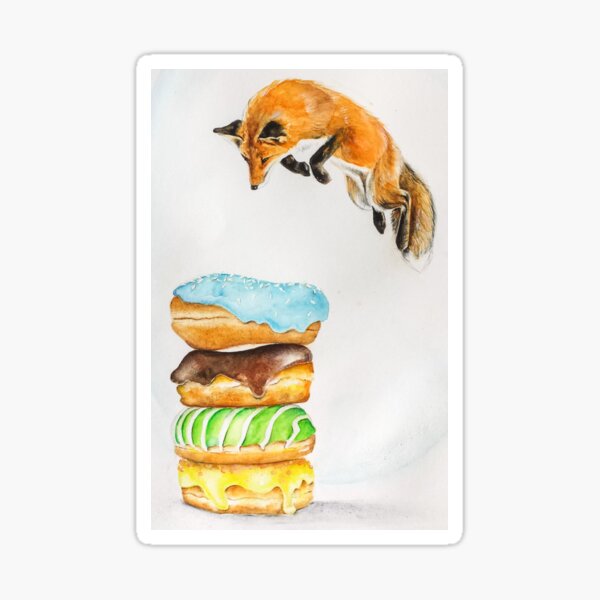 Donut Foxhole Sticker