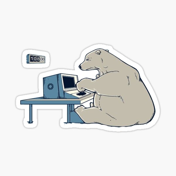 100 Pack Polar Bear Stickers (Large Size), Polar Bear Graphic Decal Sticker  for Laptop, Phone, Car, Water Bottle, Stickers for Adult and Polar Bear