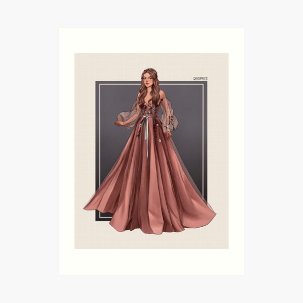 Elain Archeron fanart. Art Print