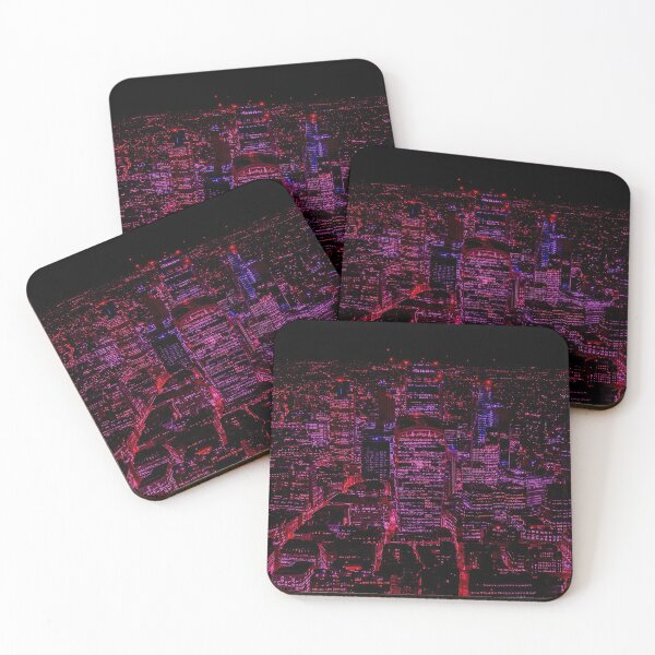 Item preview, London Skyline in Shades of Pink and Red designed and sold by jerankin.