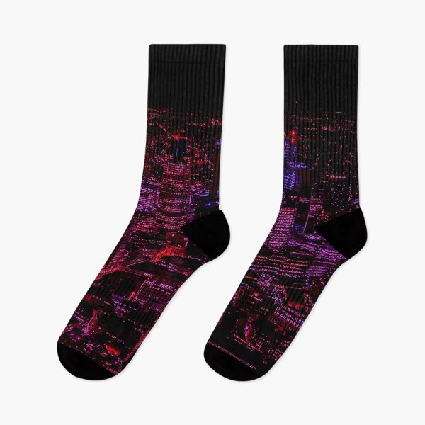 Item preview, London Skyline in Shades of Pink and Red designed and sold by jerankin.