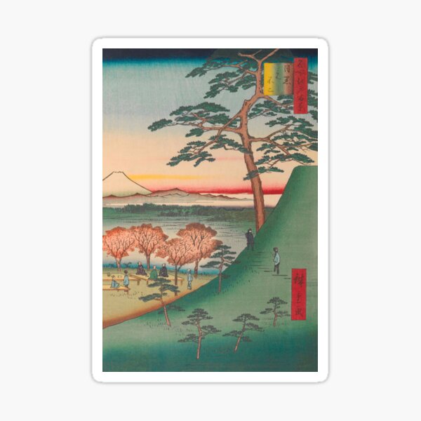 Item preview, Spring Mount Fuji Vintage Ukiyo-e Japanese Art designed and sold by VintageArchive.