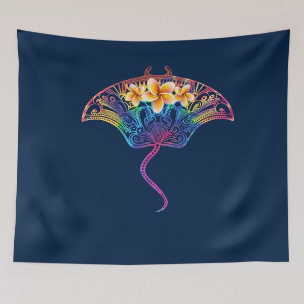 Artikelvorschau, Sting Ray Hawaii Tie Dye Design, hängen locker, Surf Design entworfen und verkauft von SleeplessLady.