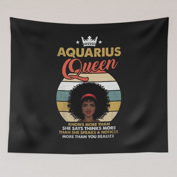 Item preview, Aquarius Queen Quote  Knows More Than She Says Vintage  designed and sold by Marathon-Runner.