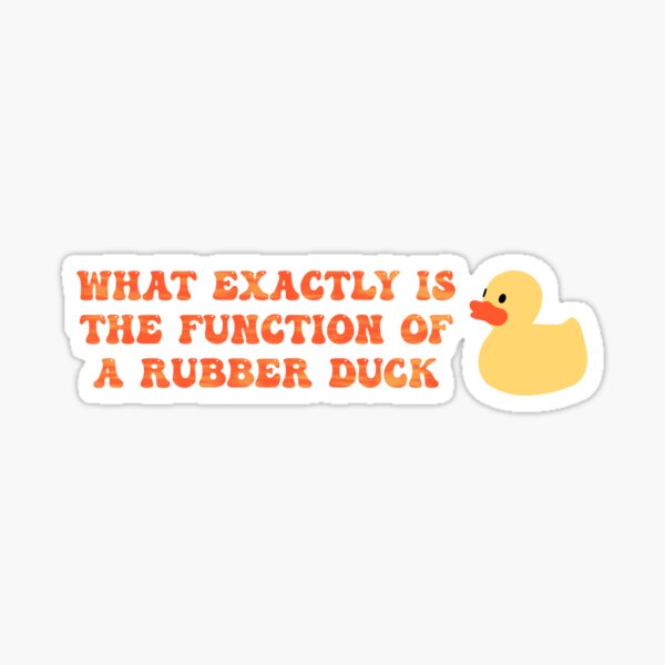 Rubber Duck Stickers for Sale
