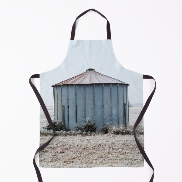 Item preview, Old Weathered Grain Bin During Winter Time designed and sold by Jared Davies.