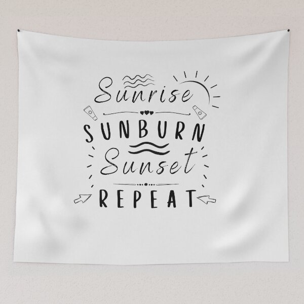 Item preview, Sunrise Sunburn Sunset Repeat designed and sold by walidsam07.