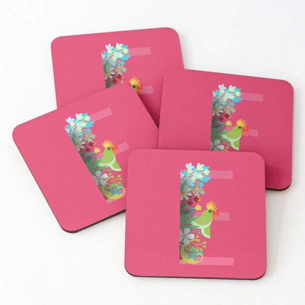 Item preview, Tropical alphabet E designed and sold by TheBWGalerie.