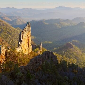 Artwork thumbnail, Bread Knife Dawn, Warrumbungles, New South Wales, Australia by Michael Boniwell