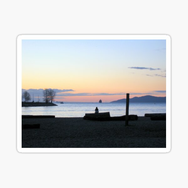 Kitts Beach Sunset Sticker