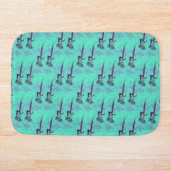 Item preview, Navy & Teal Electric Guitars Pattern designed and sold by Versatill.