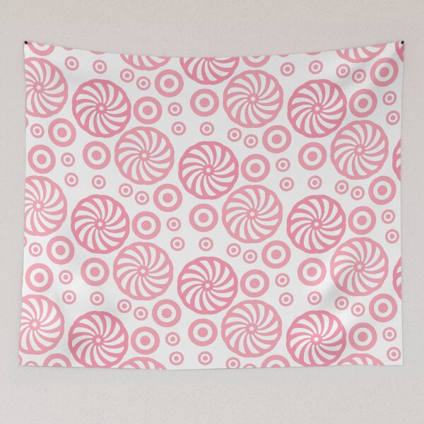 Item preview, Circle Ornament Pattern In the pink and dark pink Colors designed and sold by Victoria Riabov.
