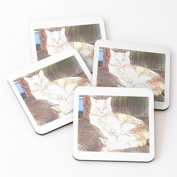 Item preview, Glowing White Orange Dream cat looking Wise designed and sold by RepliconWorlds.