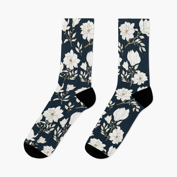 Item preview, Luxury gold and blue floral seamless pattern designed and sold by Qitchup.