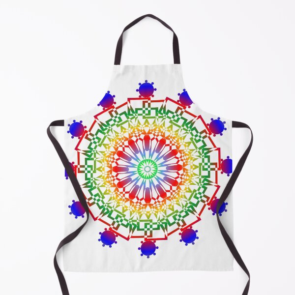 Item preview, Pride rainbow Mandala, Geometric mad rainbow Gradient Snowflake mandala designed and sold by MiaStyleStudio.