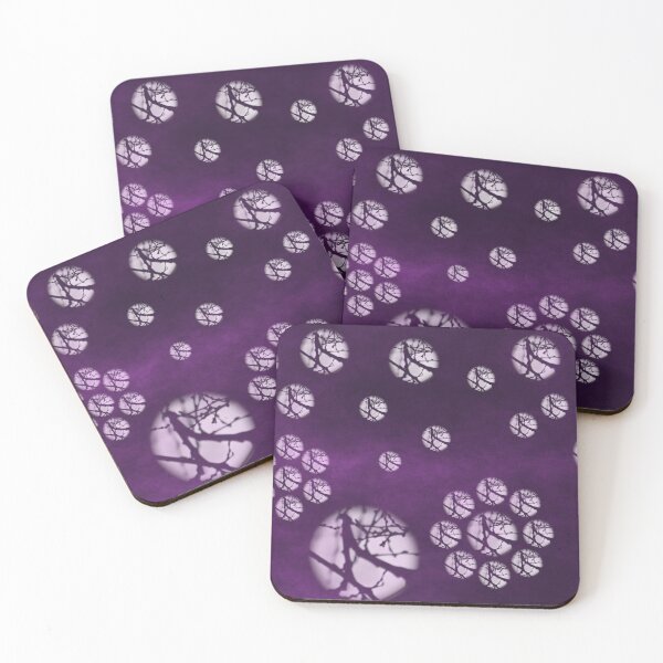 Item preview, Moonlight in Violet. Abstract Photo Collage With Moon Photo designed and sold by ALEX PHOTO DREAMS.
