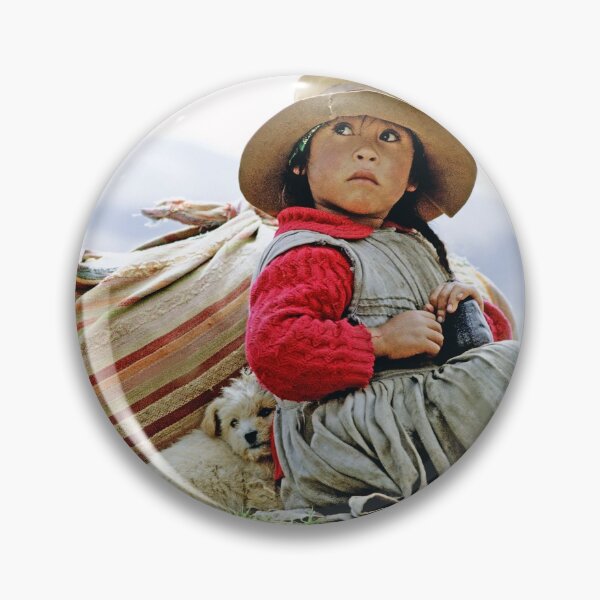 Item preview, Young Girl with Puppy in the Andes Mountains of Peru designed and sold by ScienceSource.