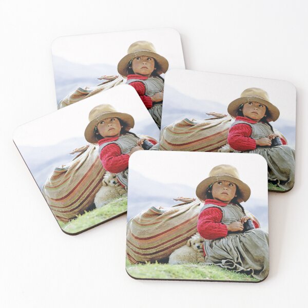 Item preview, Young Girl with Puppy in the Andes Mountains of Peru designed and sold by ScienceSource.