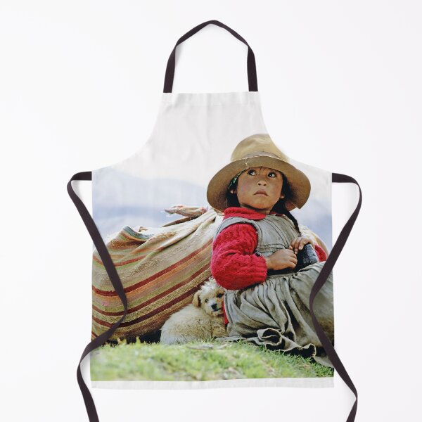 Item preview, Young Girl with Puppy in the Andes Mountains of Peru designed and sold by ScienceSource.