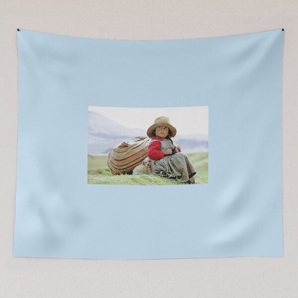 Item preview, Young Girl with Puppy in the Andes Mountains of Peru designed and sold by ScienceSource.