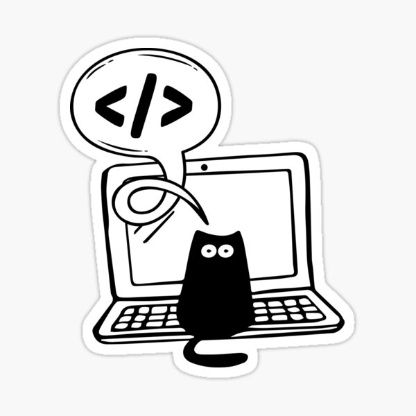 PROGRAMMER CAT Sticker