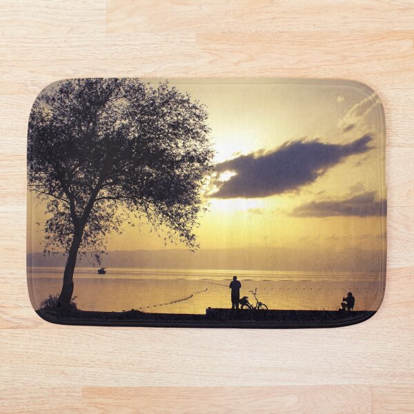 Item preview, Golden sunset-Fisherman Silhouette designed and sold by Mitko  Peroski.