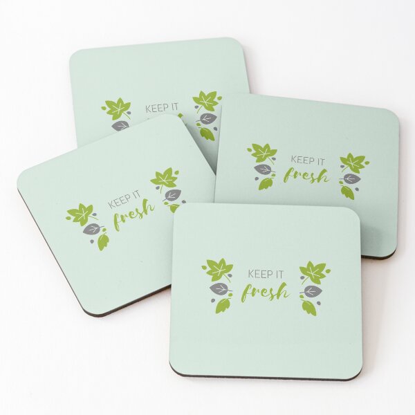 Item preview, Keep It Fresh cool green vegan keto quote designed and sold by KiriBrero.