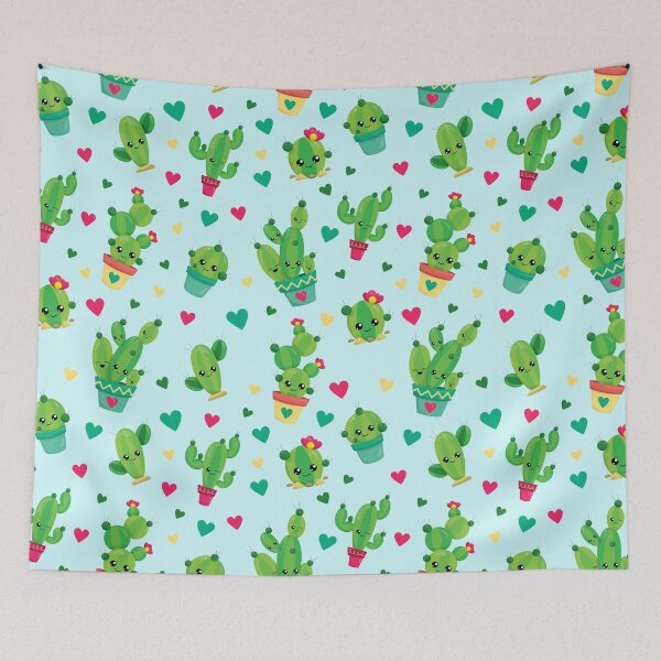 Item preview, Kawaii Cactus Pattern Cute Succulents designed and sold by TamGustam.