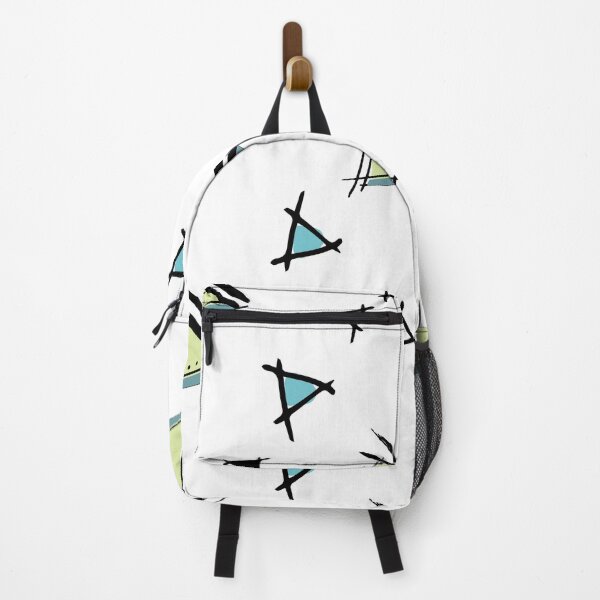 Item preview, Triangles like sailboats on white background designed and sold by Meg M Studio.