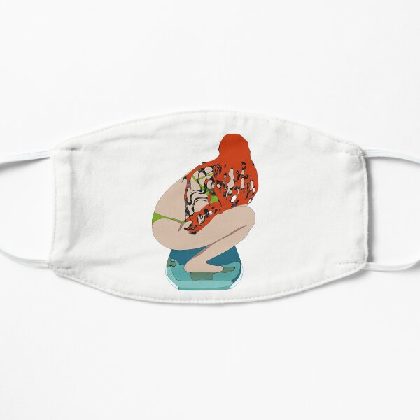 Redhead Surfer Girl Flat Mask