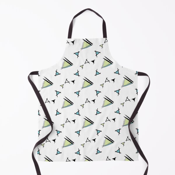Item preview, Triangles like sailboats on white background designed and sold by Meg M Studio.