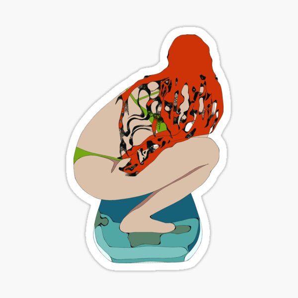 Item preview, Redhead Surfer Girl designed and sold by ViewerEqualsPhoton.