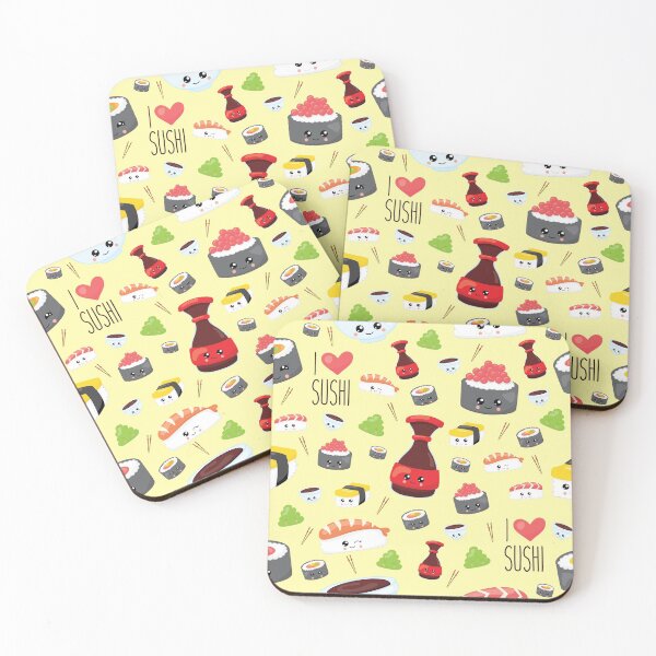 Item preview, Cute Kawaii Sushi Pattern designed and sold by TamGustam.