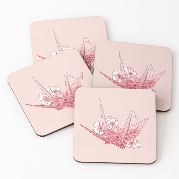 Item preview, Glass Sakura Origami Crane designed and sold by heysoleilart.