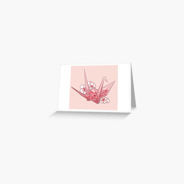 Item preview, Glass Sakura Origami Crane designed and sold by heysoleilart.