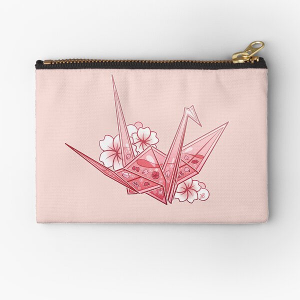 Item preview, Glass Sakura Origami Crane designed and sold by heysoleilart.