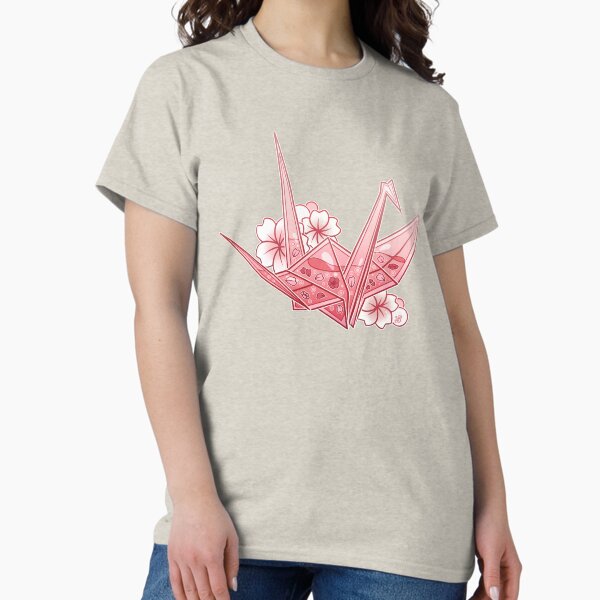 Item preview, Glass Sakura Origami Crane designed and sold by heysoleilart.