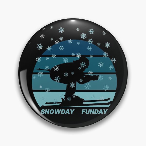 Item preview, Cross country skiër silhouette on a blue retro sunset / snowday funday designed and sold by portrait4you.