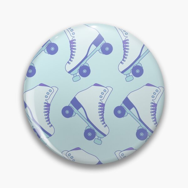 Item preview, Baby blue rollerskate pattern designed and sold by Kuuhee.