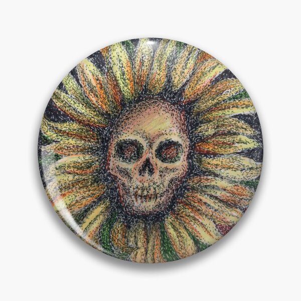 Item preview, Sunflower Skull designed and sold by DotInk.