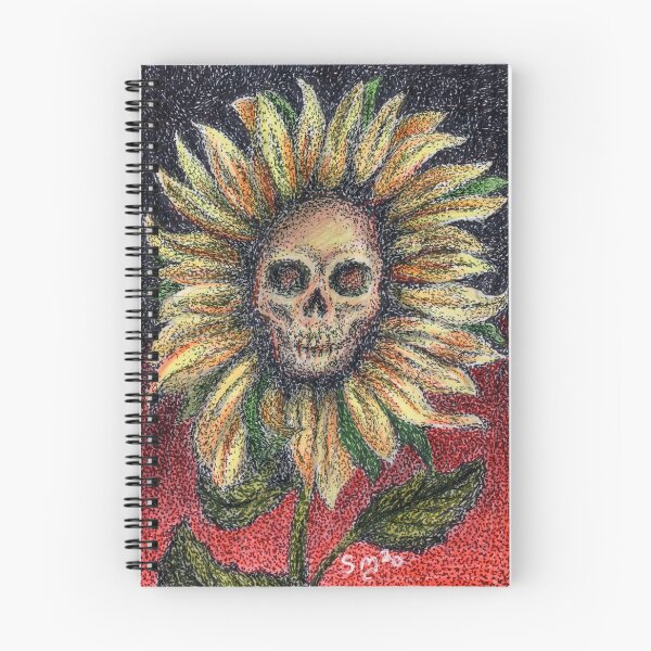 Item preview, Sunflower Skull designed and sold by DotInk.