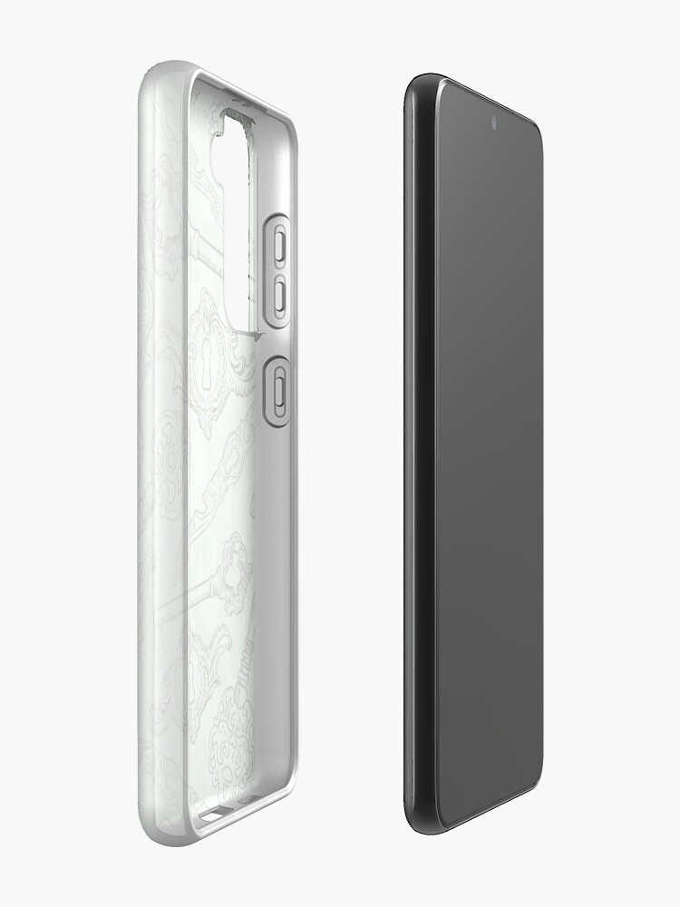 Alternate view of Rococo locks and keys pattern design Samsung Galaxy Phone Case