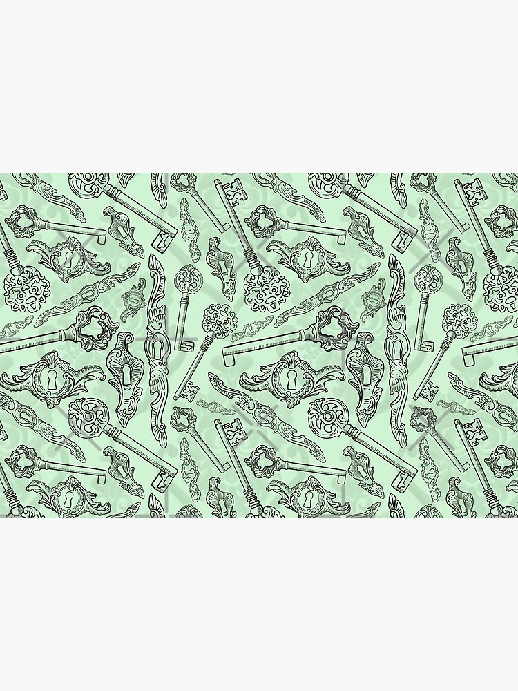 Rococo locks and keys pattern design by nobelbunt