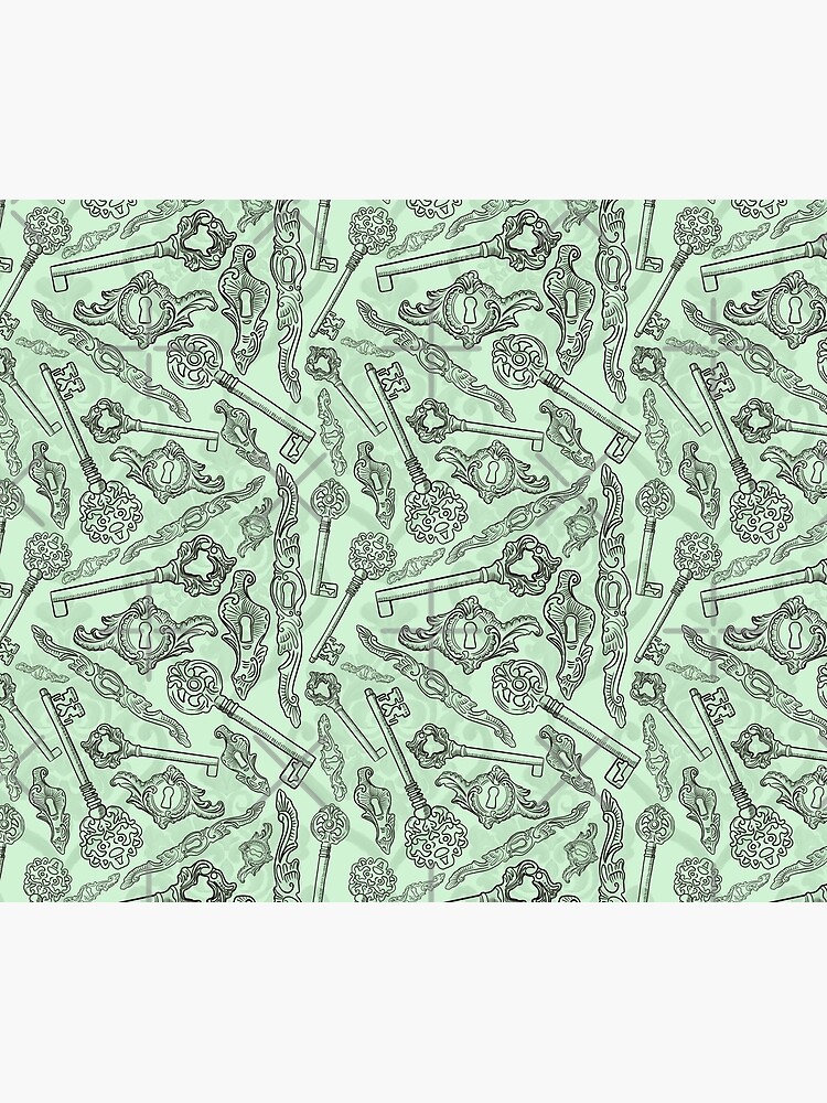 Rococo locks and keys pattern design by nobelbunt