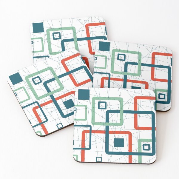 Item preview, St francis Assisi and Andre gide quotes,Squares and Lines Geometric Pattern designed and sold by TeyMank.