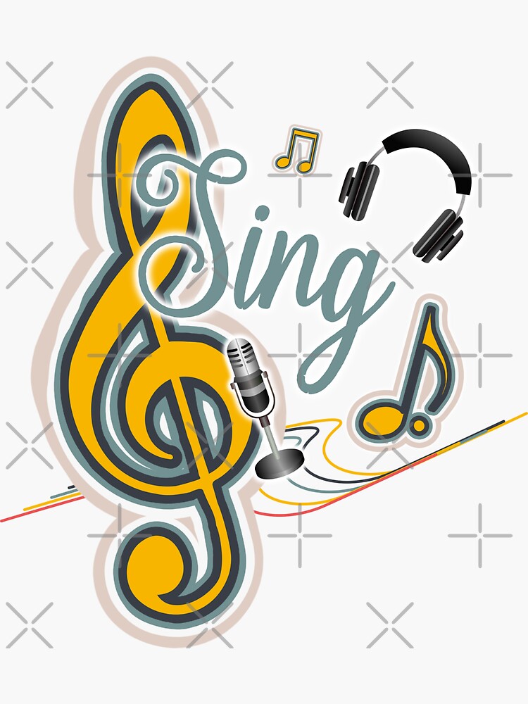 "Sing out loud with me, Im always singing" Sticker for Sale by