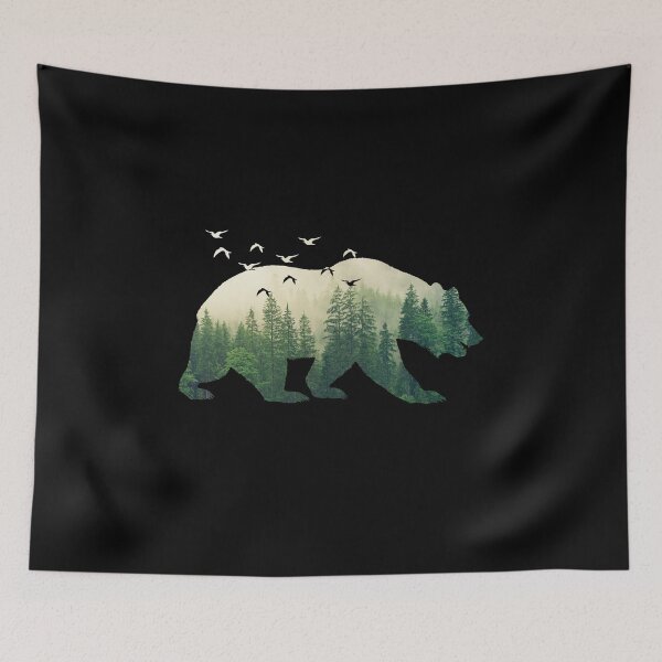 Item preview, Bear Conservation Wilderness Forest Birds designed and sold by titanosdesign.